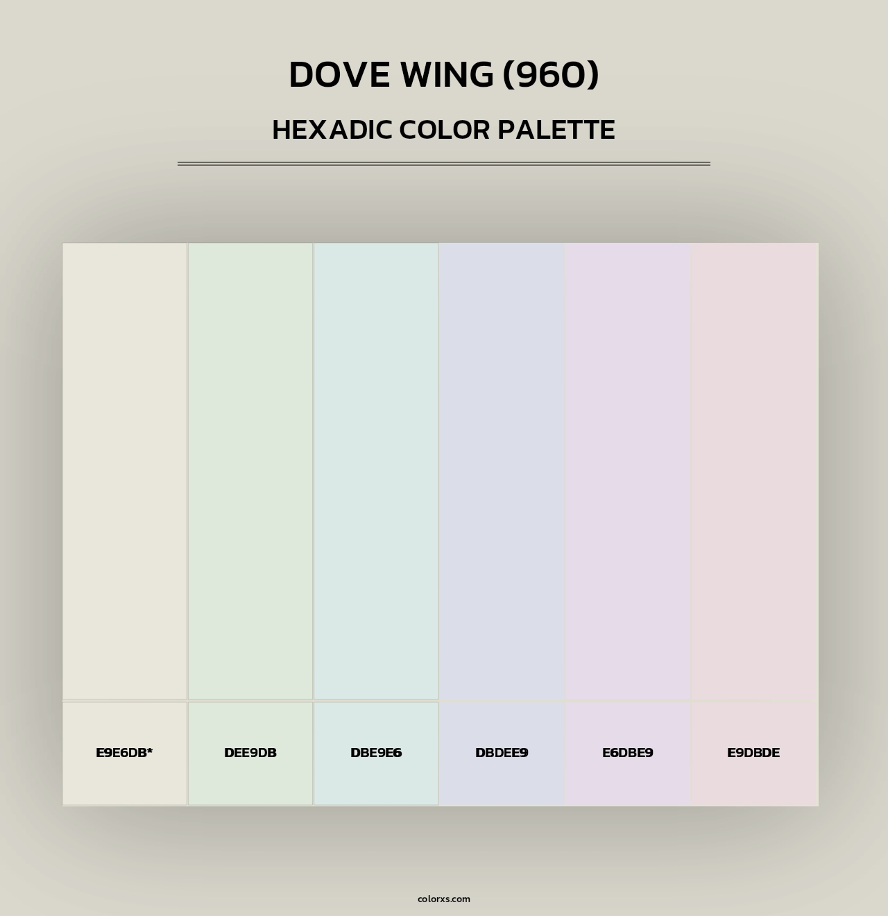 Dove Wing (960) - Hexadic Color Palette