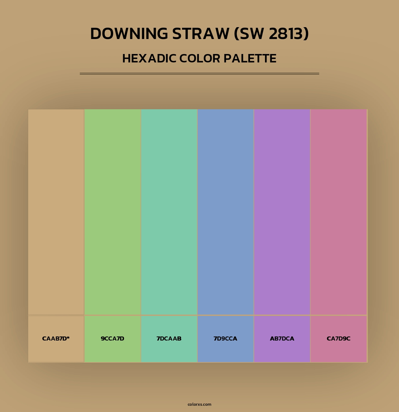 Downing Straw (SW 2813) - Hexadic Color Palette