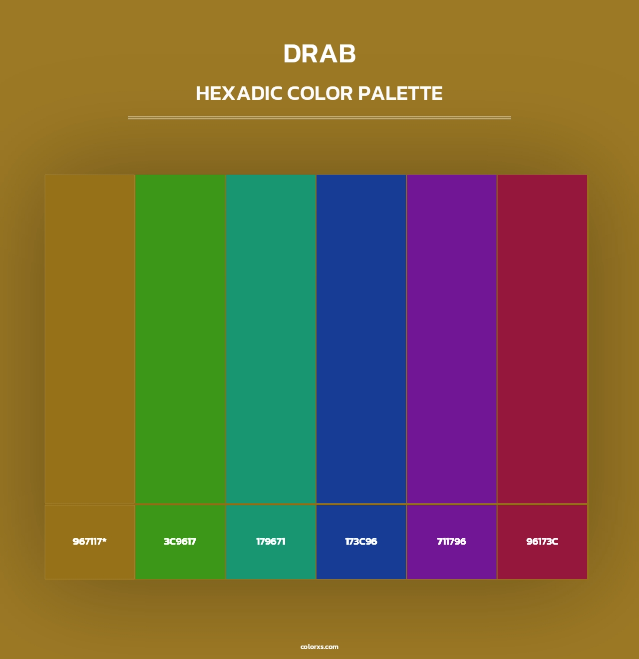 Drab - Hexadic Color Palette