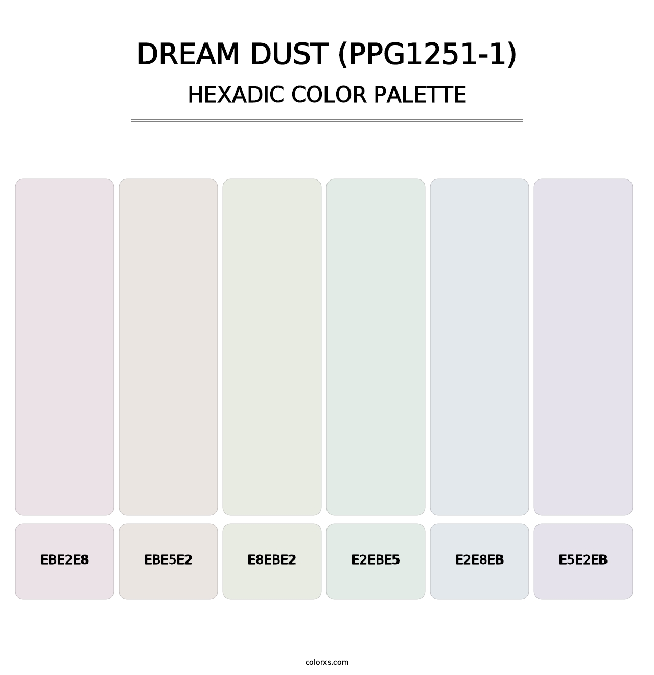 Dream Dust (PPG1251-1) - Hexadic Color Palette