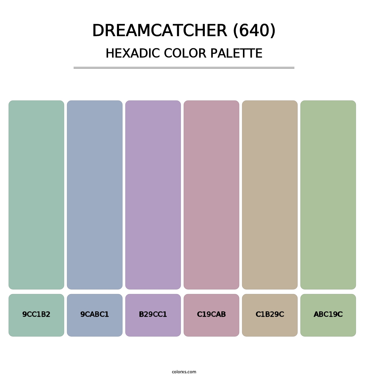Dreamcatcher (640) - Hexadic Color Palette