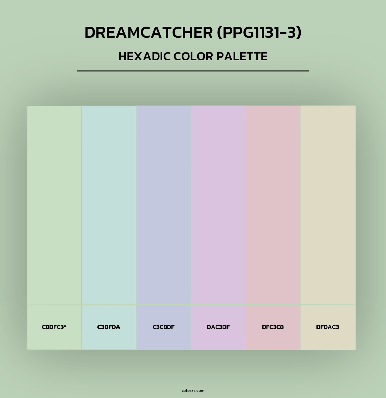 Dreamcatcher (PPG1131-3) - Hexadic Color Palette