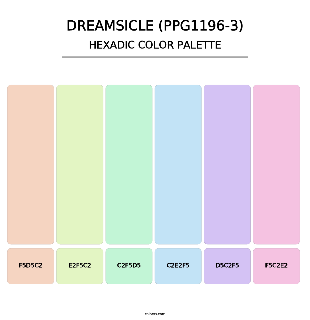 Dreamsicle (PPG1196-3) - Hexadic Color Palette