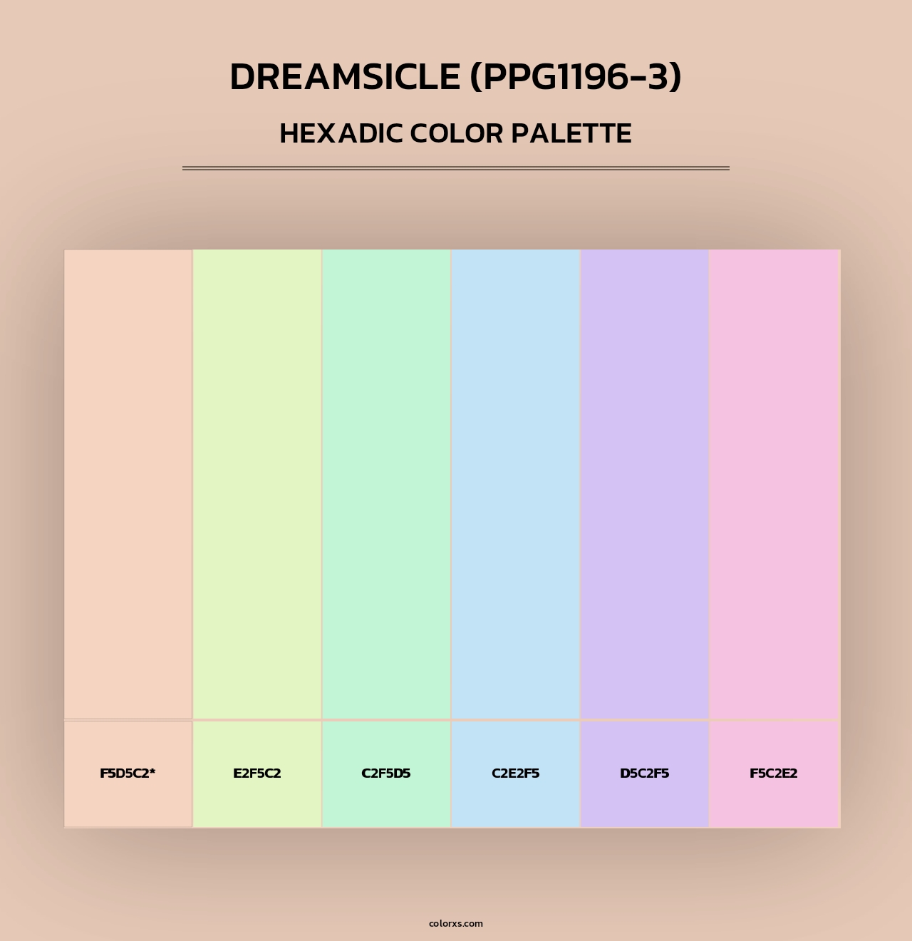 Dreamsicle (PPG1196-3) - Hexadic Color Palette