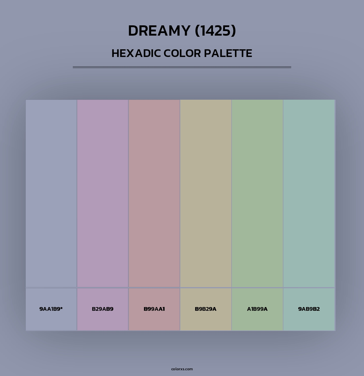 Dreamy (1425) - Hexadic Color Palette