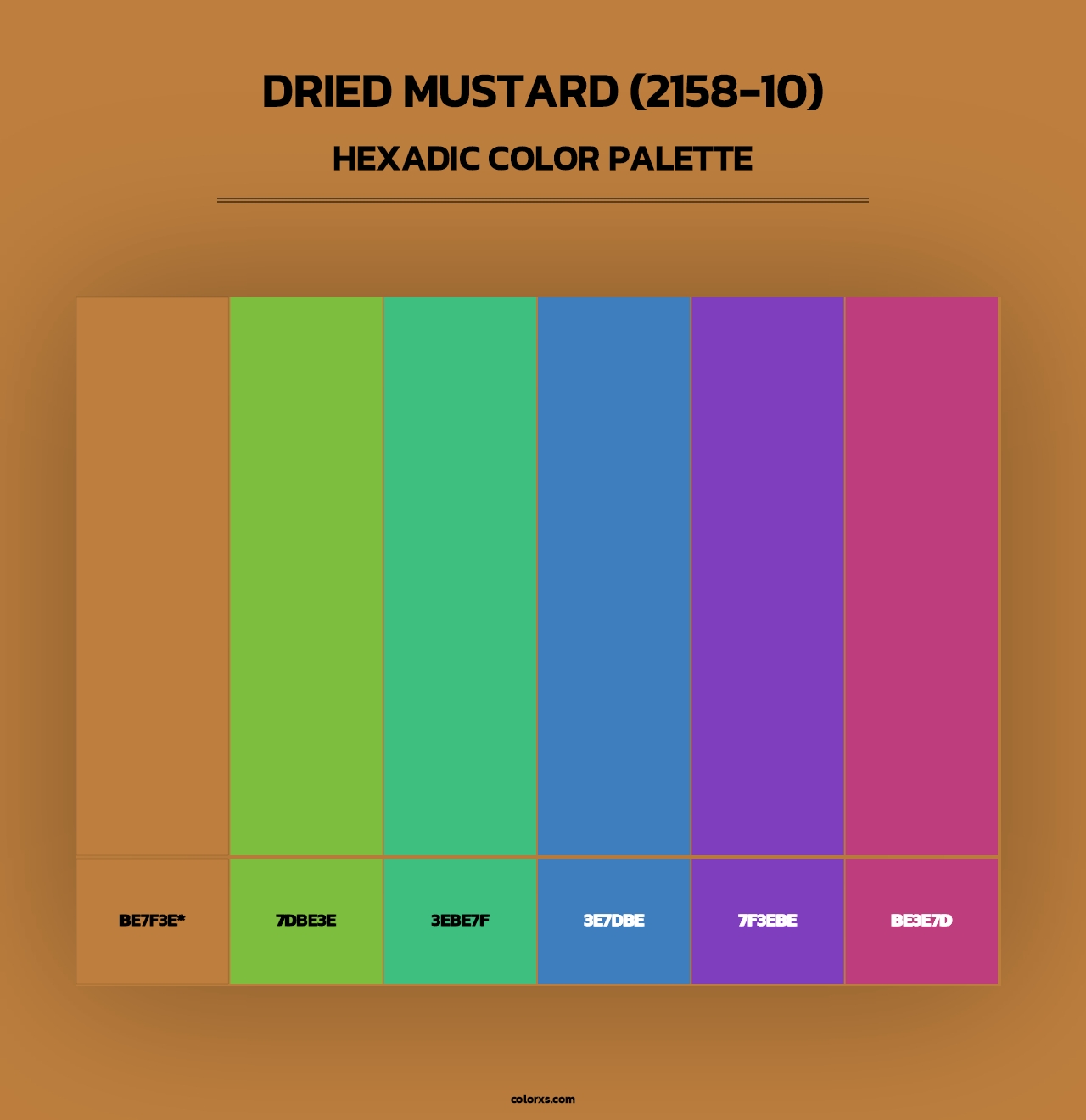 Dried Mustard (2158-10) - Hexadic Color Palette