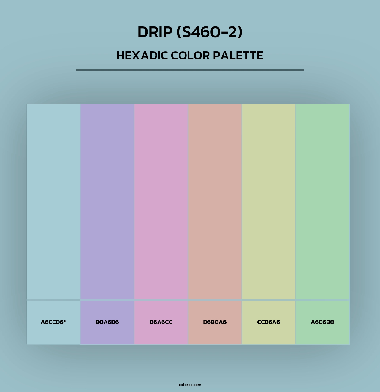 Drip (S460-2) - Hexadic Color Palette