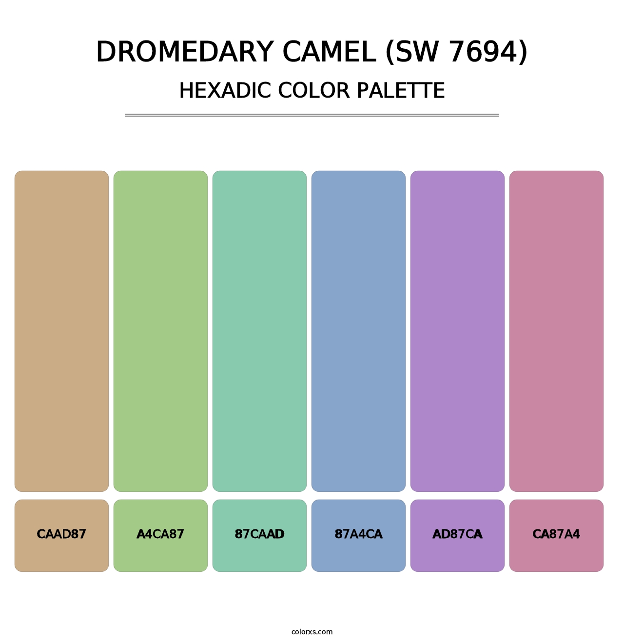 Dromedary Camel (SW 7694) - Hexadic Color Palette