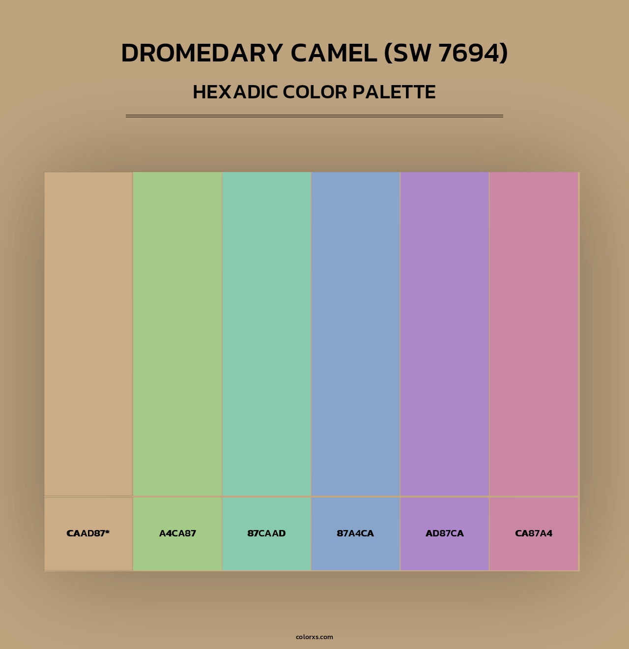 Dromedary Camel (SW 7694) - Hexadic Color Palette