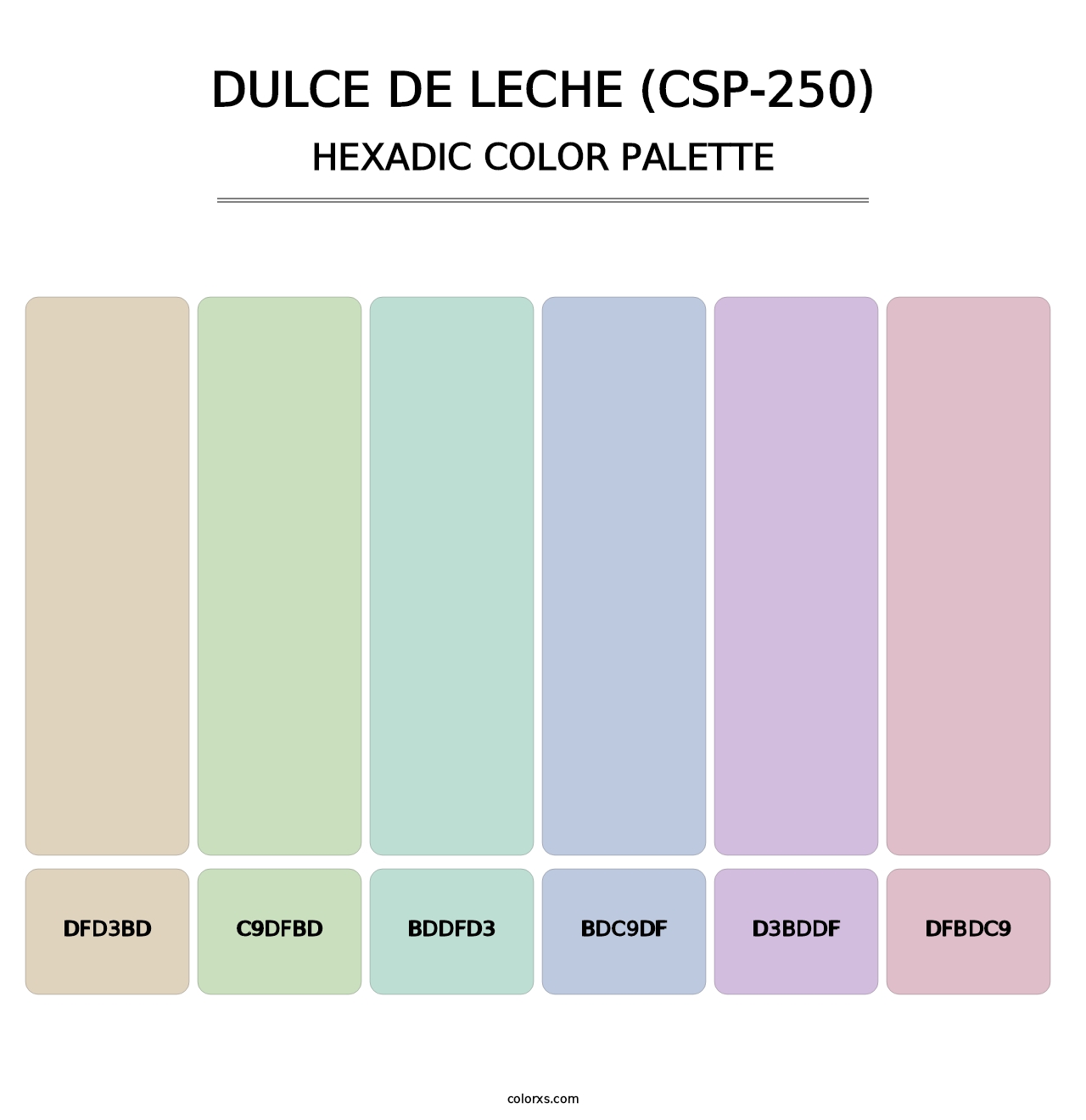 Dulce de Leche (CSP-250) - Hexadic Color Palette