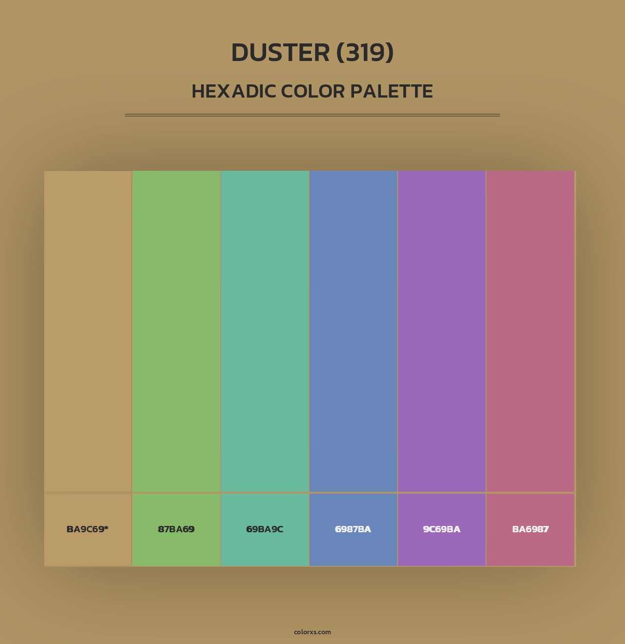 Duster (319) - Hexadic Color Palette