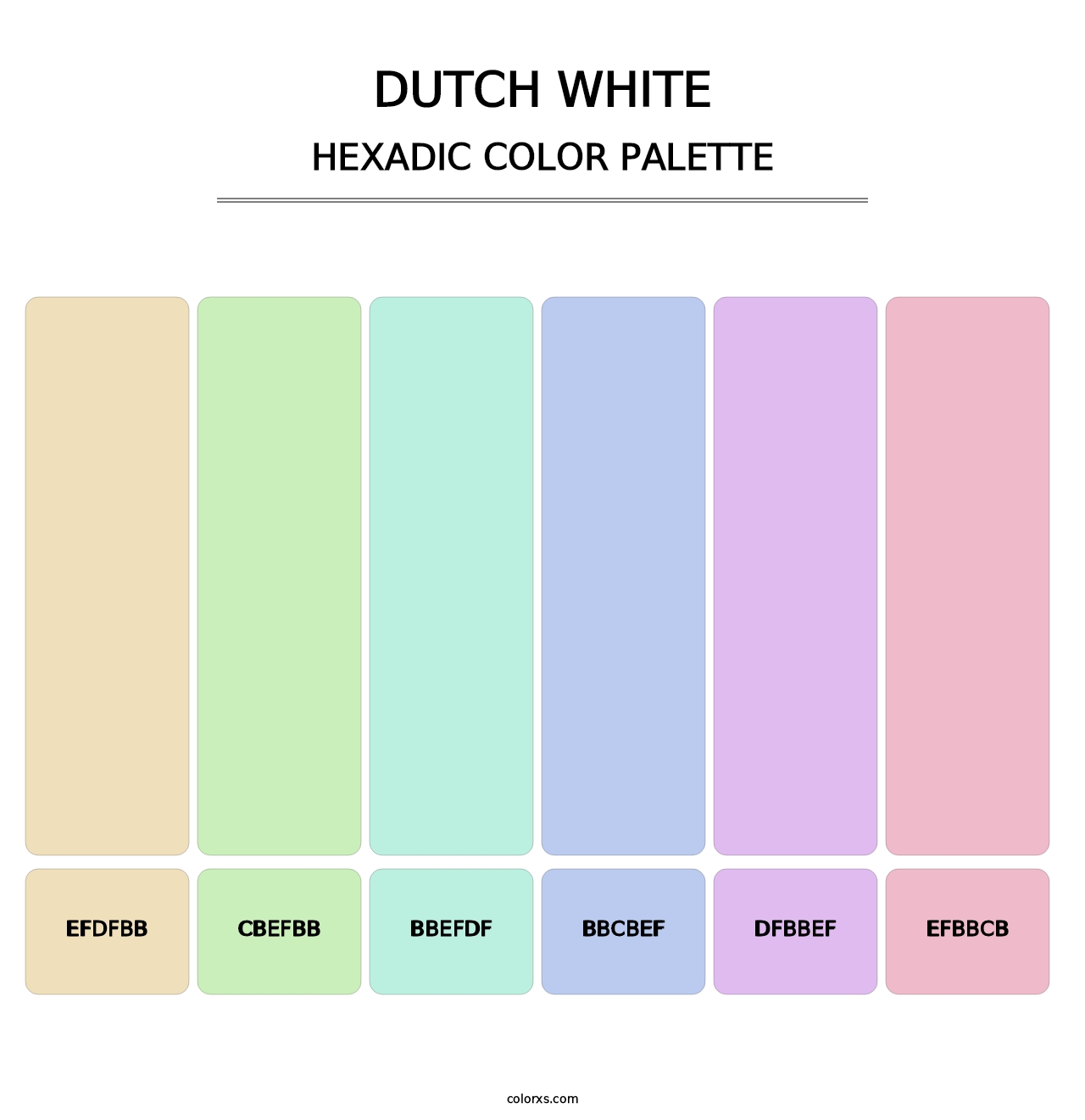 Dutch White - Hexadic Color Palette
