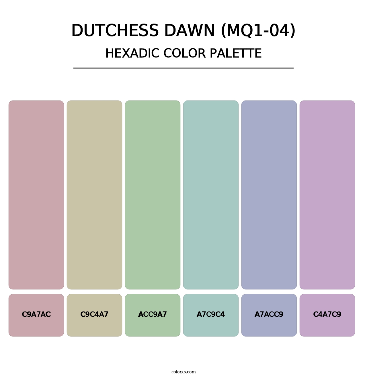 Dutchess Dawn (MQ1-04) - Hexadic Color Palette