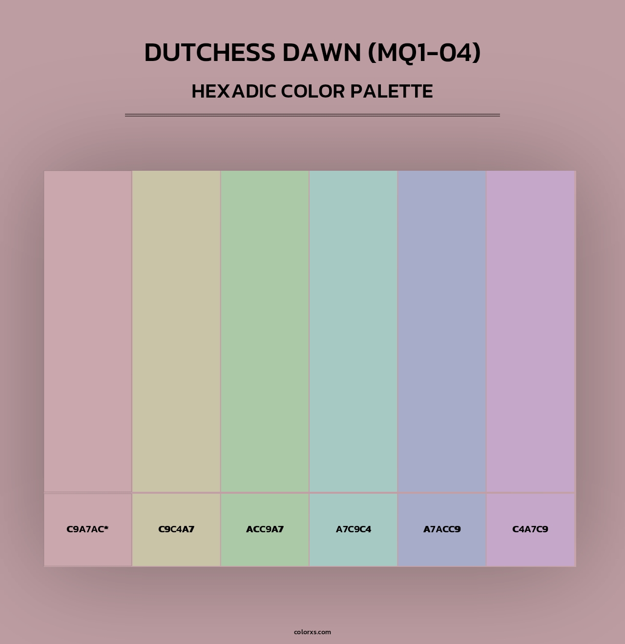 Dutchess Dawn (MQ1-04) - Hexadic Color Palette