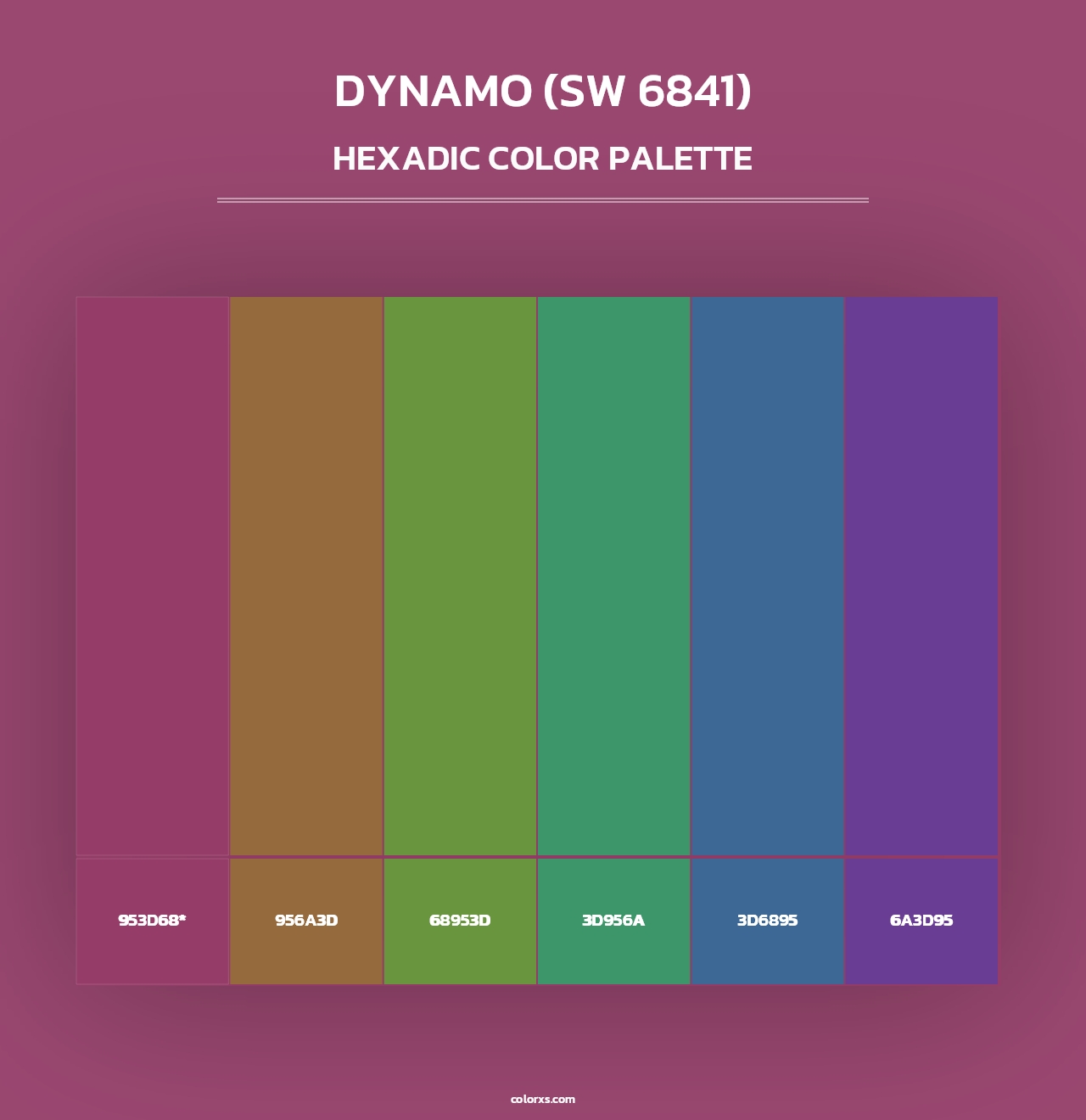 Dynamo (SW 6841) - Hexadic Color Palette