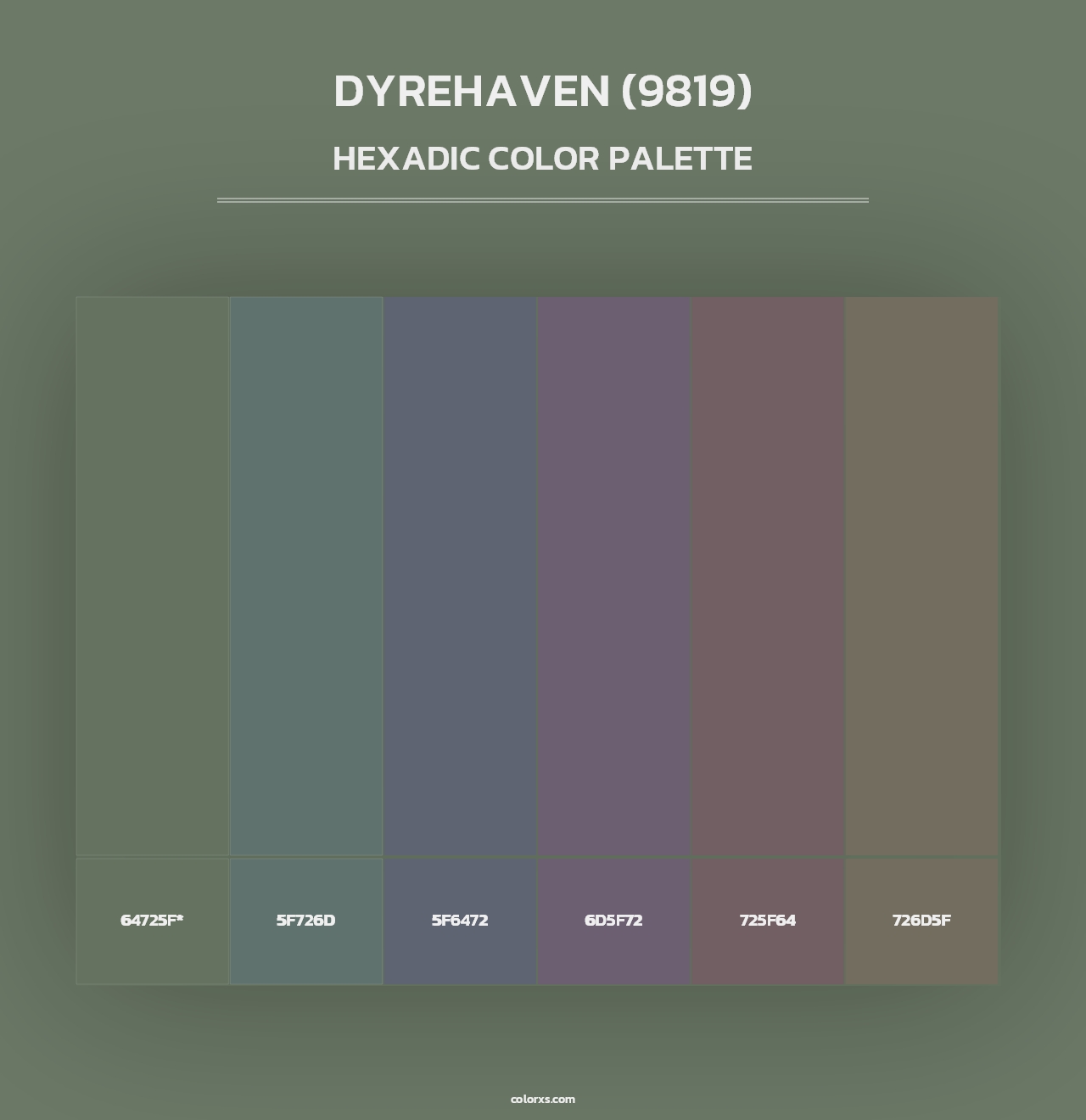 Dyrehaven (9819) - Hexadic Color Palette