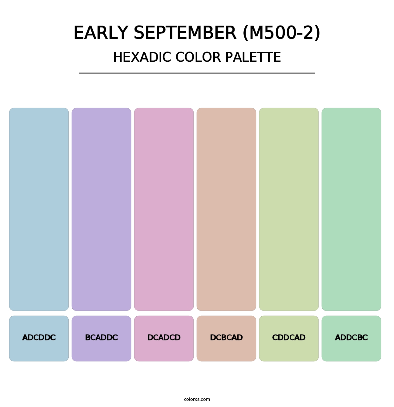 Early September (M500-2) - Hexadic Color Palette