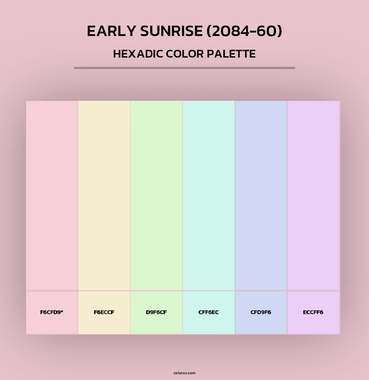 Early Sunrise (2084-60) - Hexadic Color Palette