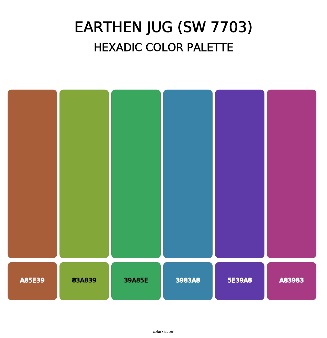 Earthen Jug (SW 7703) - Hexadic Color Palette