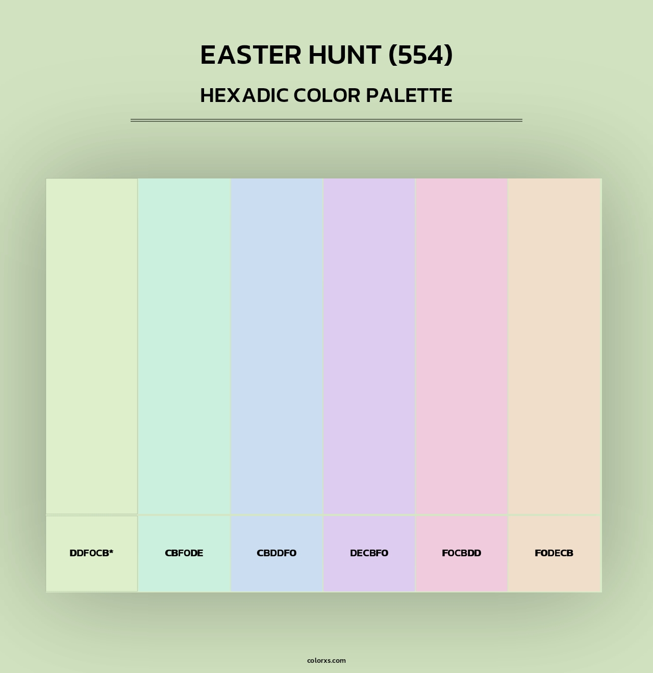 Easter Hunt (554) - Hexadic Color Palette
