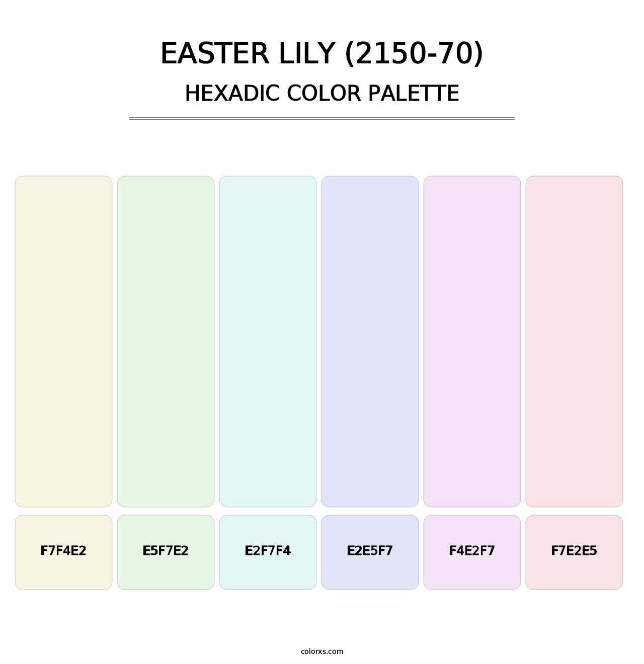 Easter Lily (2150-70) - Hexadic Color Palette