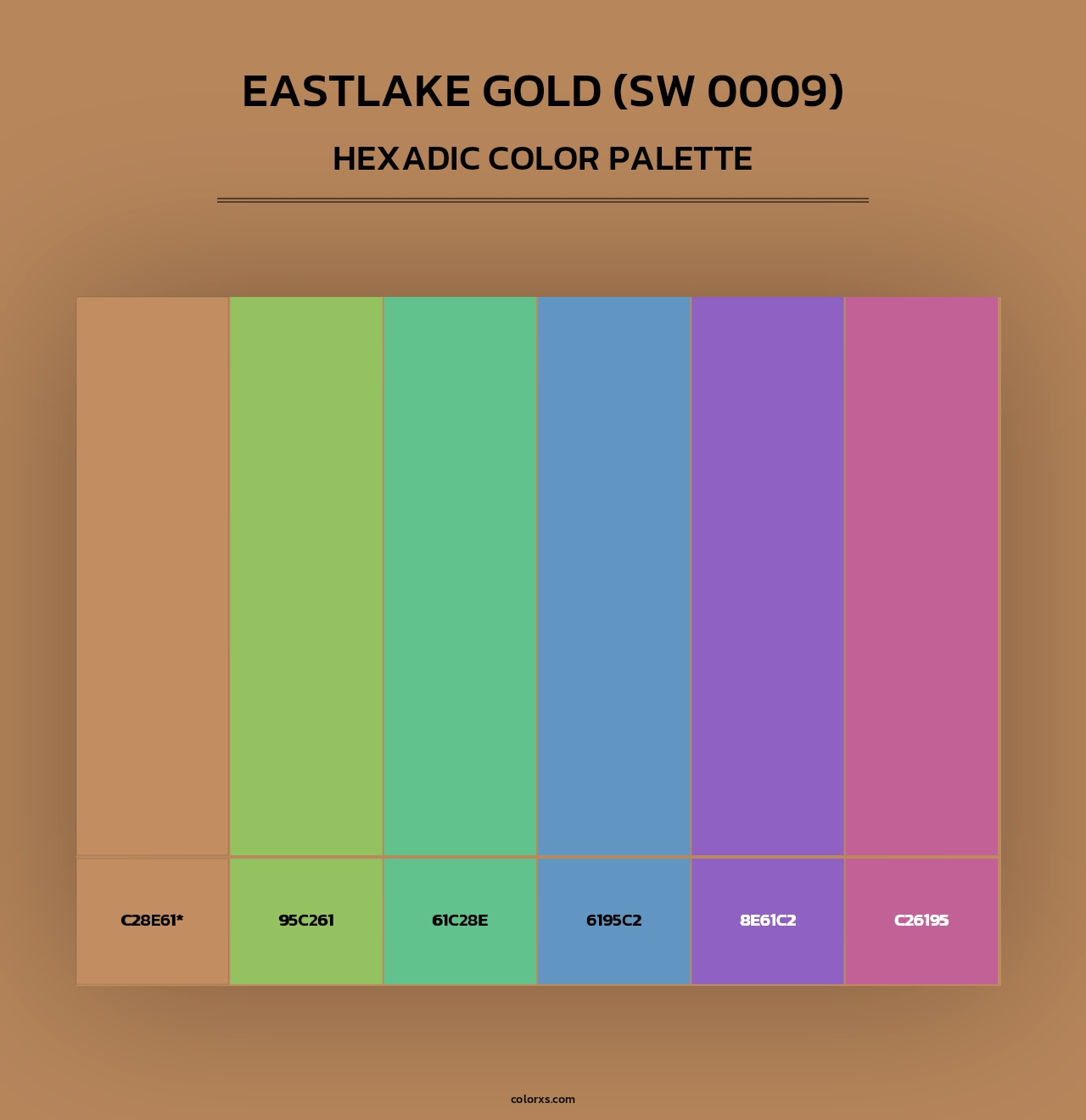 Eastlake Gold (SW 0009) - Hexadic Color Palette