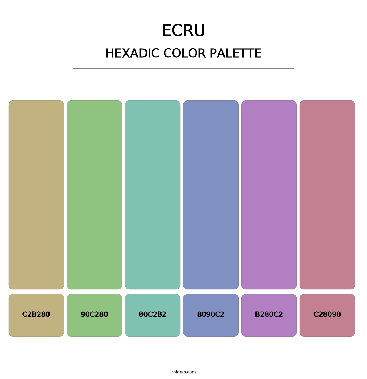 Ecru - Hexadic Color Palette