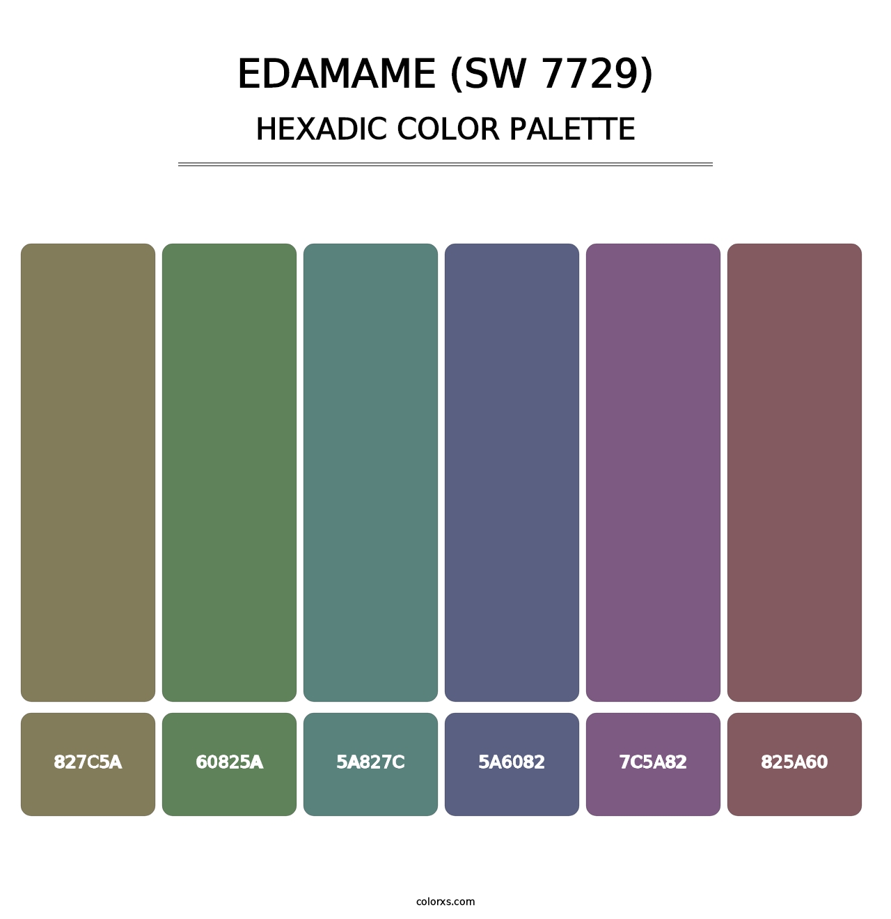 Edamame (SW 7729) - Hexadic Color Palette