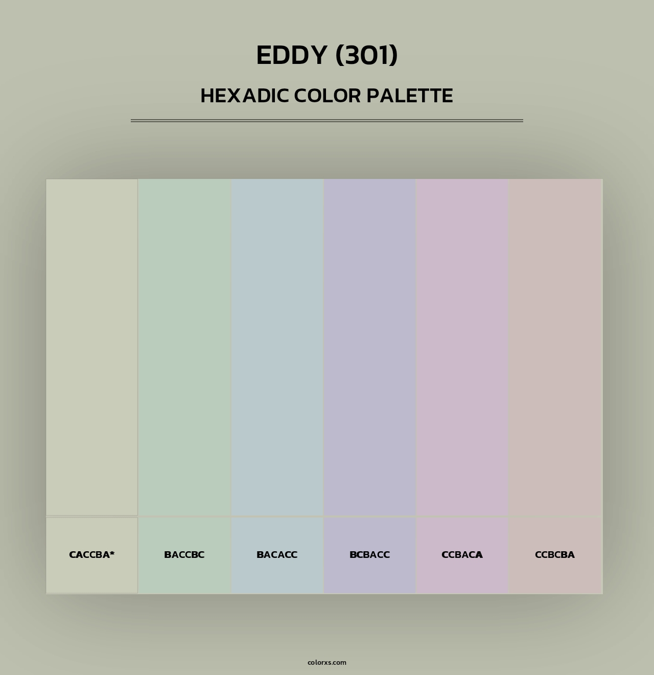 Eddy (301) - Hexadic Color Palette