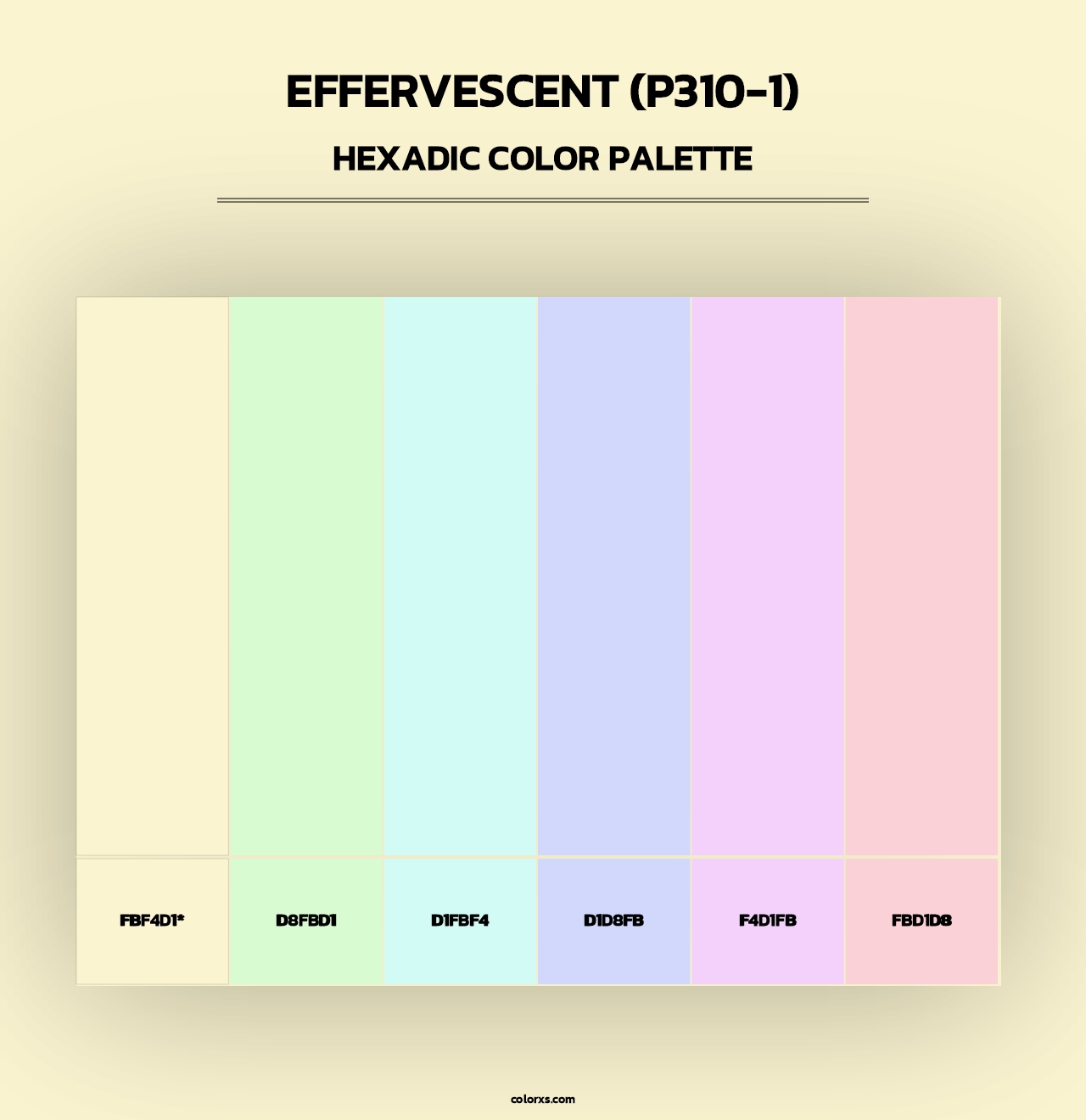 Effervescent (P310-1) - Hexadic Color Palette