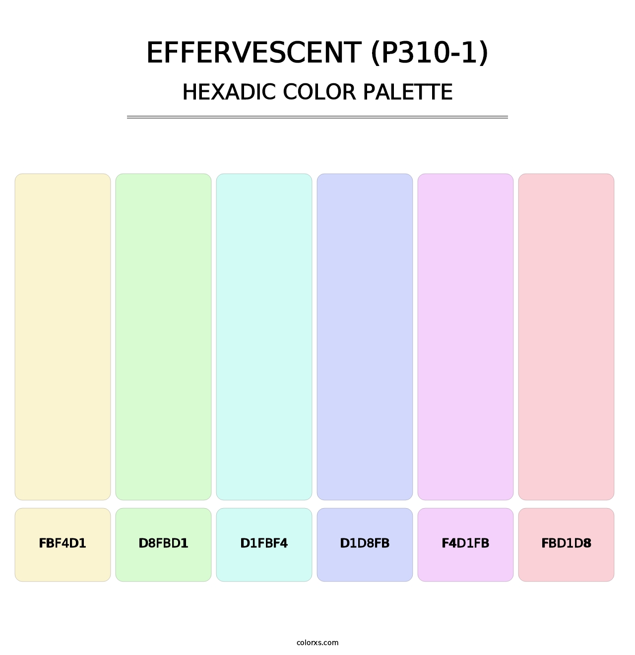 Effervescent (P310-1) - Hexadic Color Palette