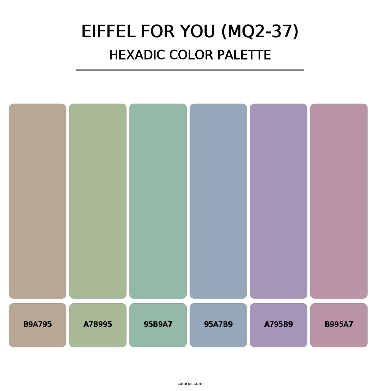 Eiffel For You (MQ2-37) - Hexadic Color Palette