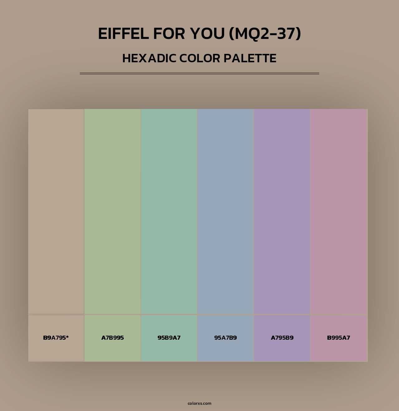 Eiffel For You (MQ2-37) - Hexadic Color Palette
