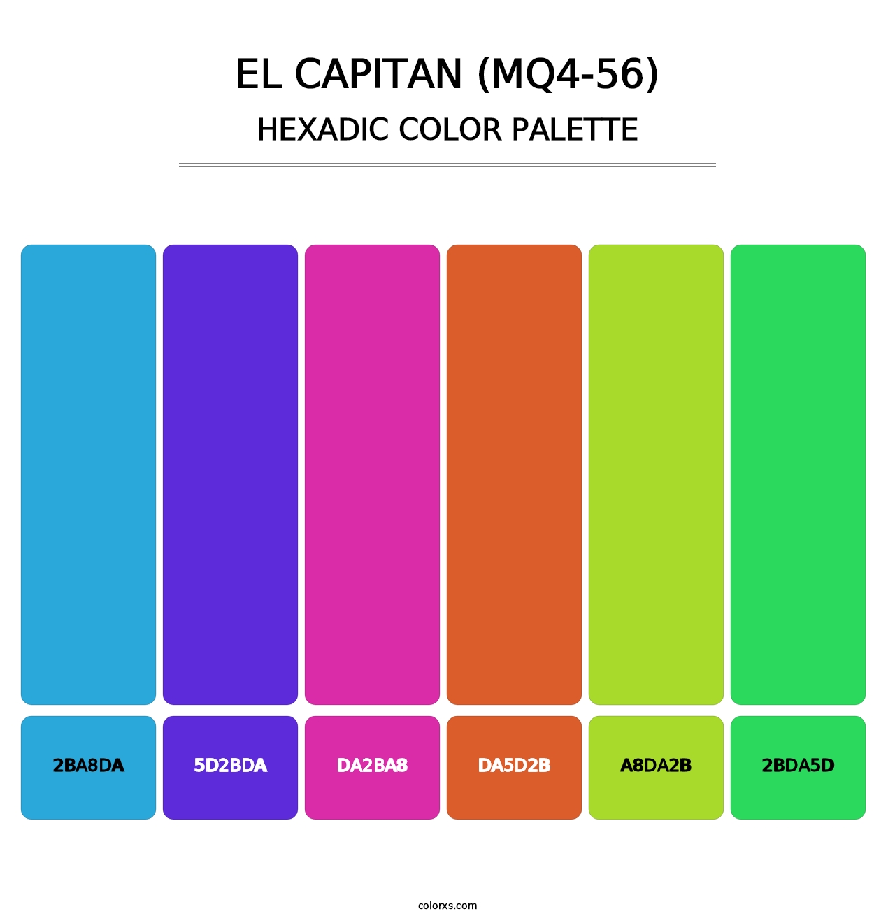El Capitan (MQ4-56) - Hexadic Color Palette