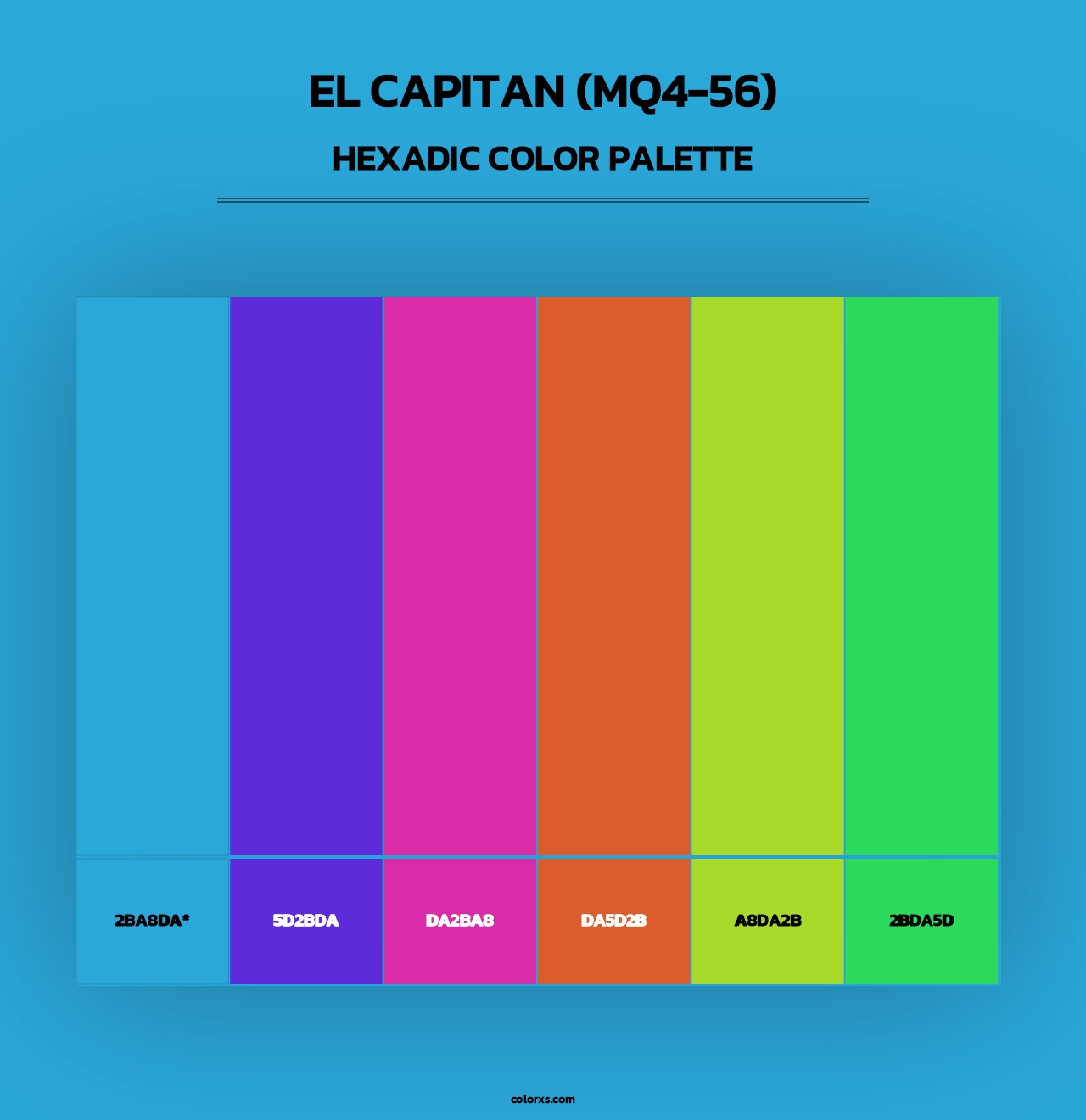 El Capitan (MQ4-56) - Hexadic Color Palette