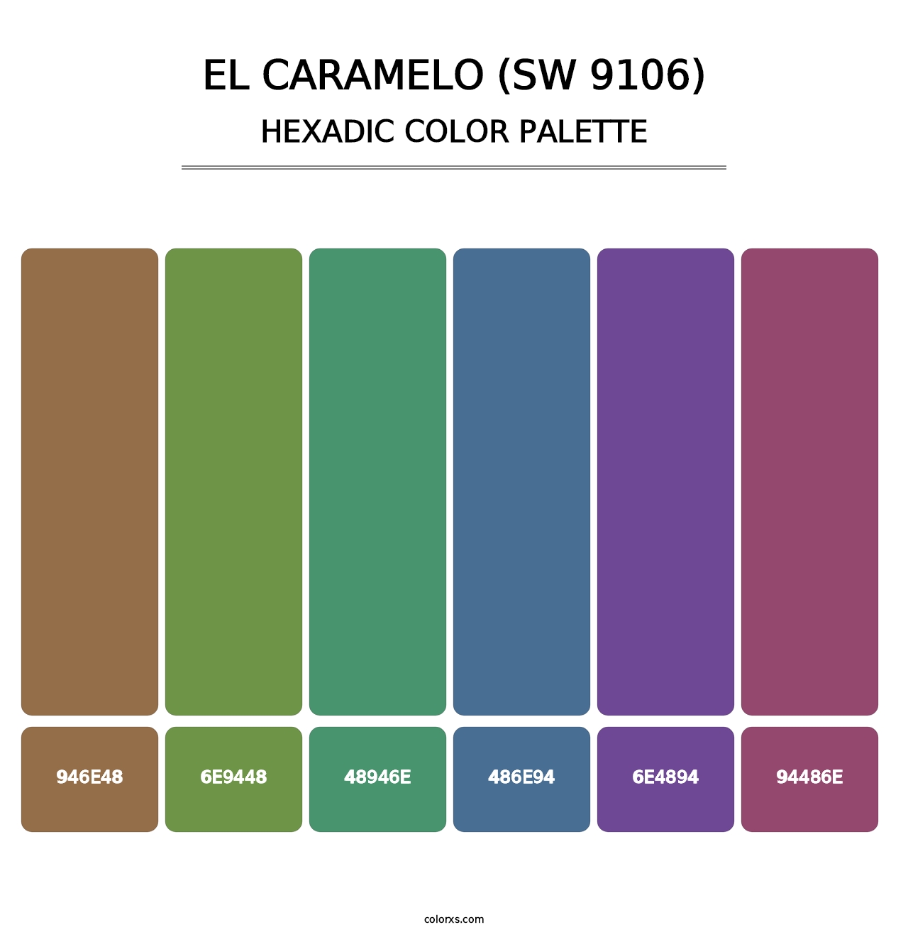 El Caramelo (SW 9106) - Hexadic Color Palette