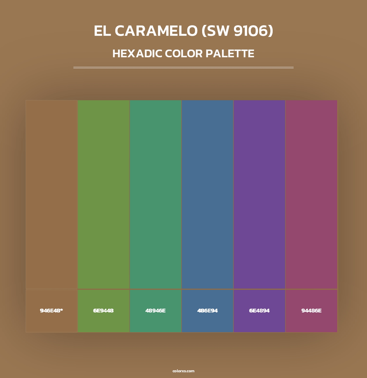 El Caramelo (SW 9106) - Hexadic Color Palette