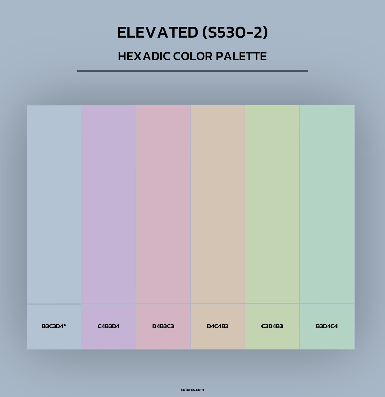 Elevated (S530-2) - Hexadic Color Palette