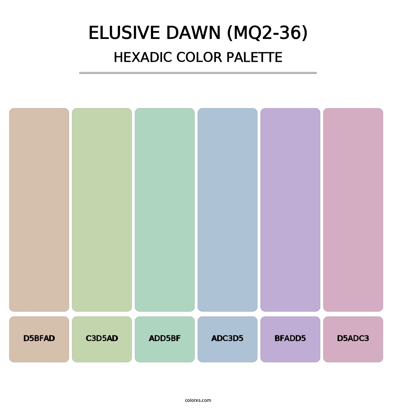 Elusive Dawn (MQ2-36) - Hexadic Color Palette