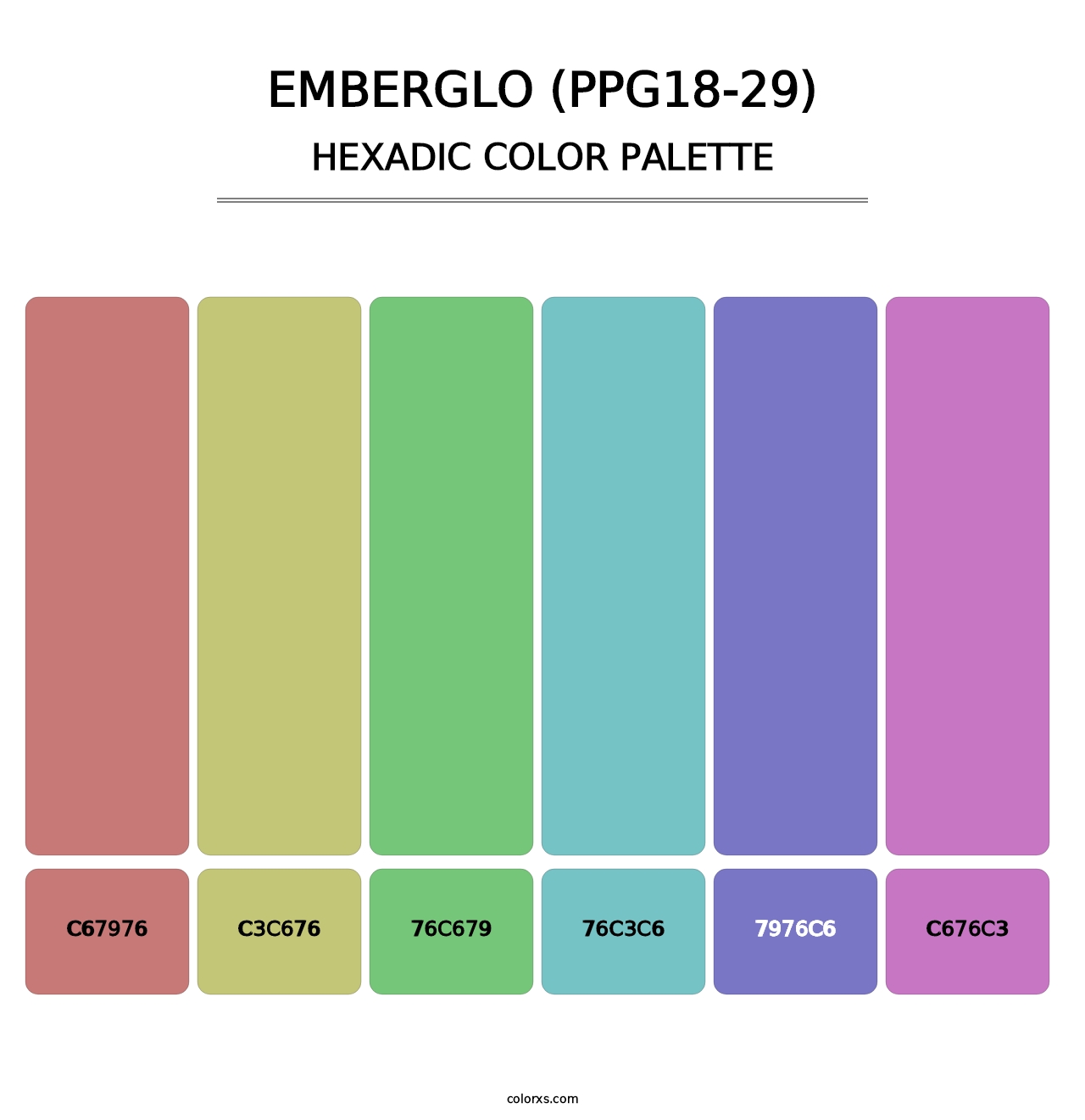Emberglo (PPG18-29) - Hexadic Color Palette