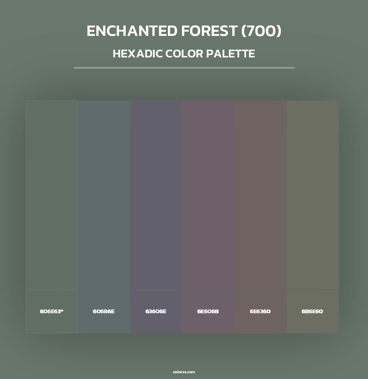 Enchanted Forest (700) - Hexadic Color Palette