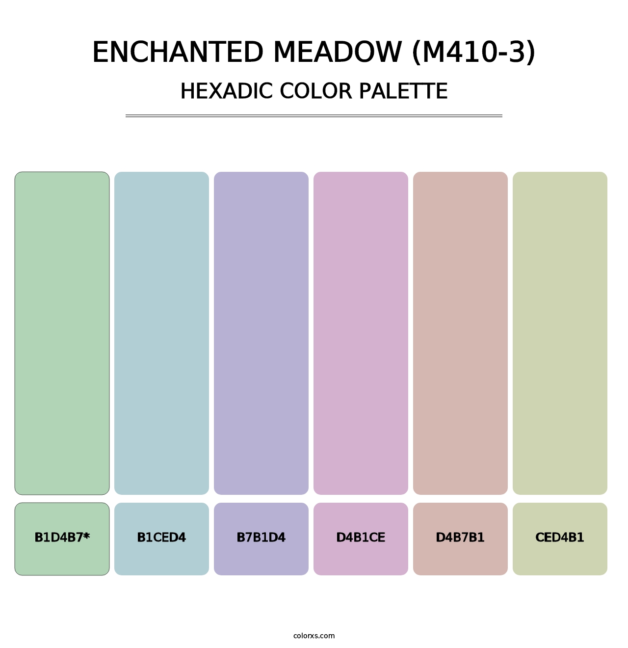 Enchanted Meadow (M410-3) - Hexadic Color Palette
