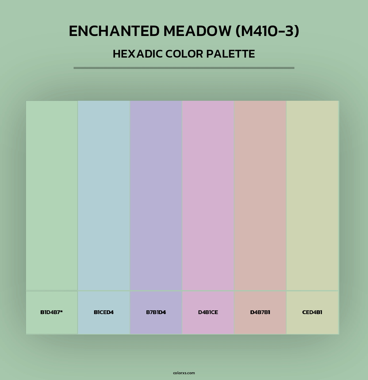 Enchanted Meadow (M410-3) - Hexadic Color Palette