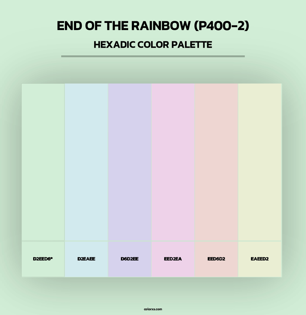 End Of The Rainbow (P400-2) - Hexadic Color Palette