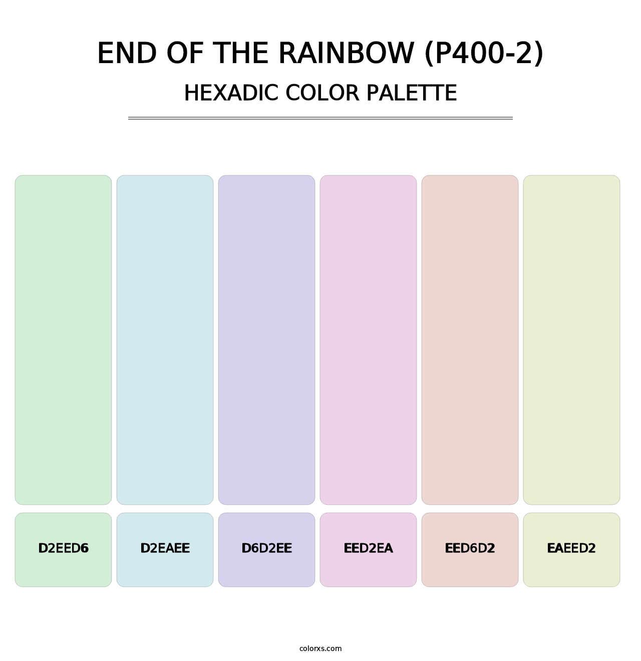 End Of The Rainbow (P400-2) - Hexadic Color Palette