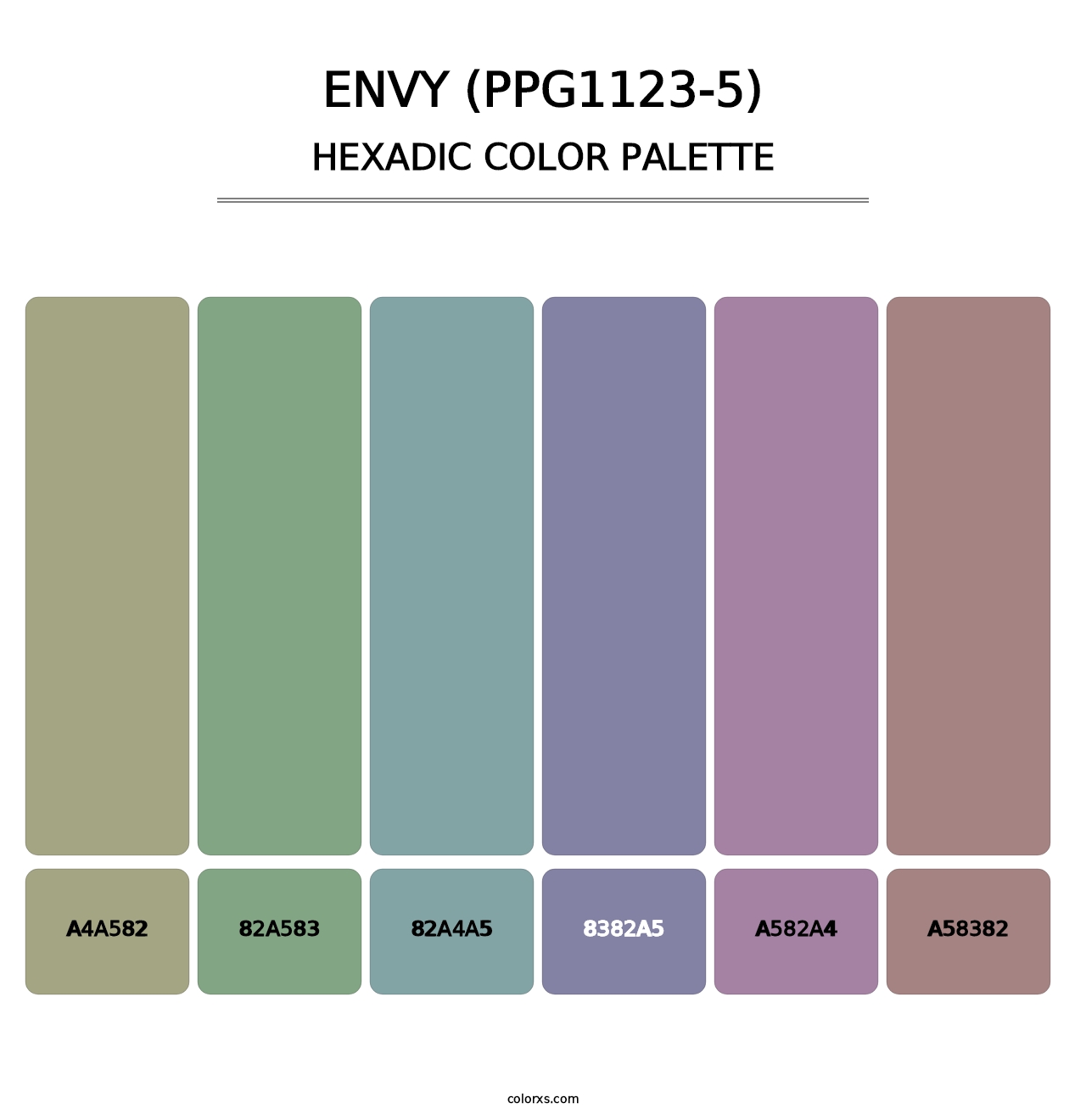 Envy (PPG1123-5) - Hexadic Color Palette