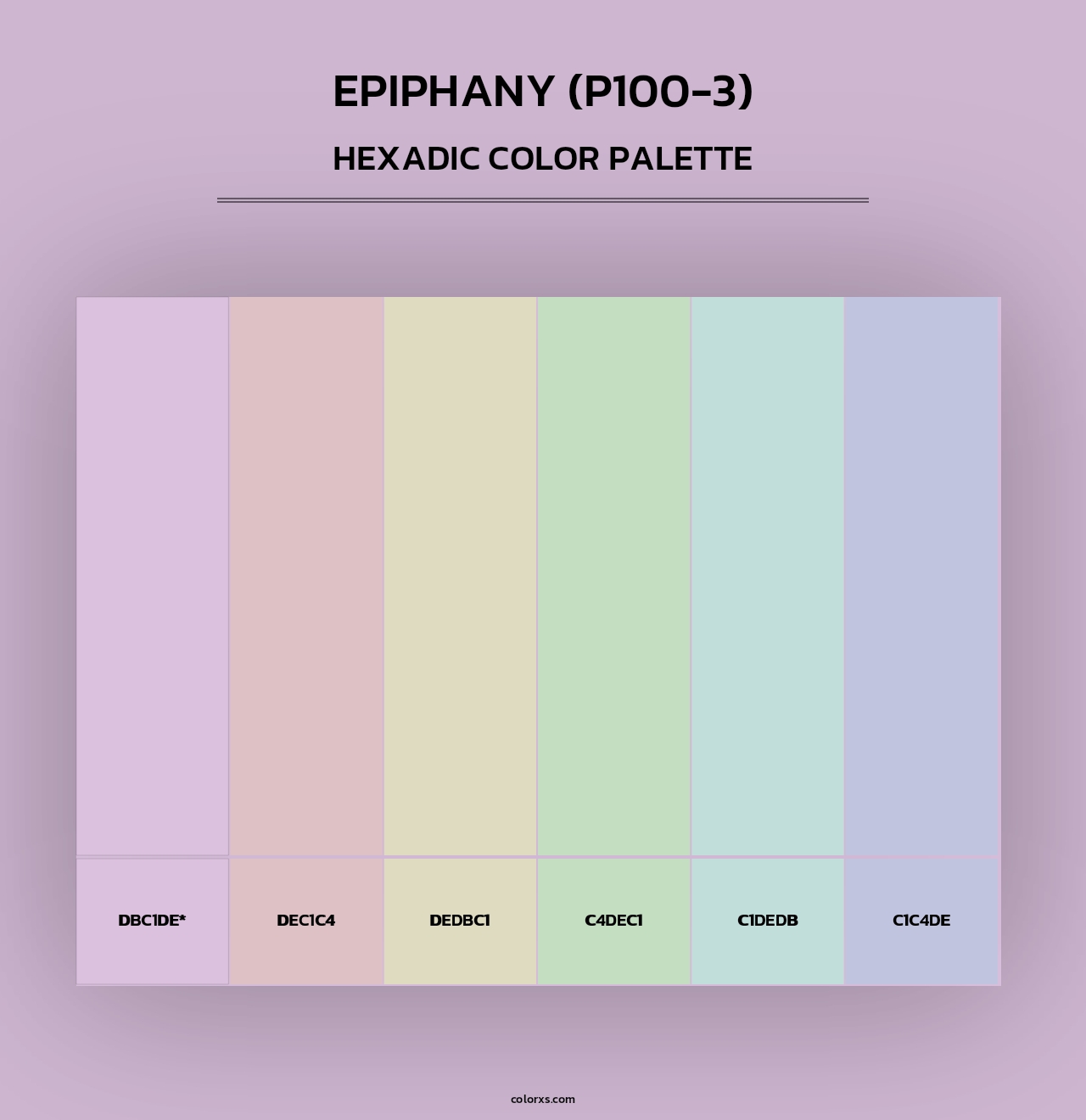 Epiphany (P100-3) - Hexadic Color Palette