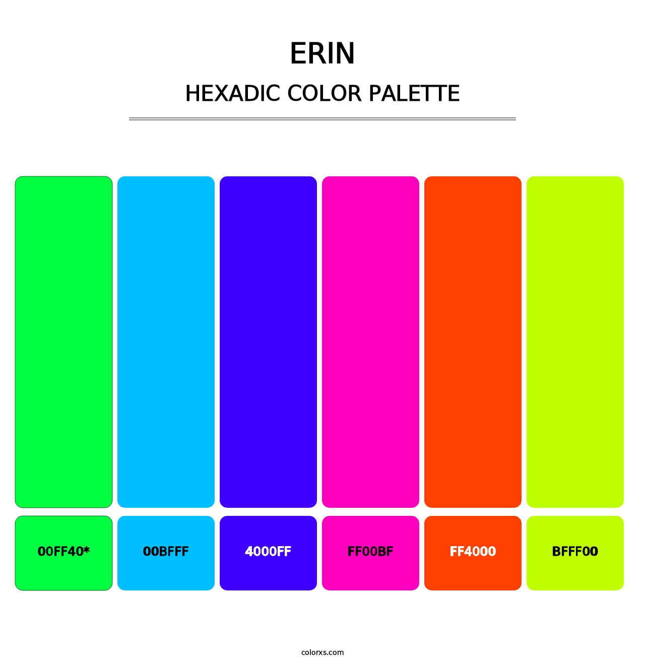 Erin - Hexadic Color Palette