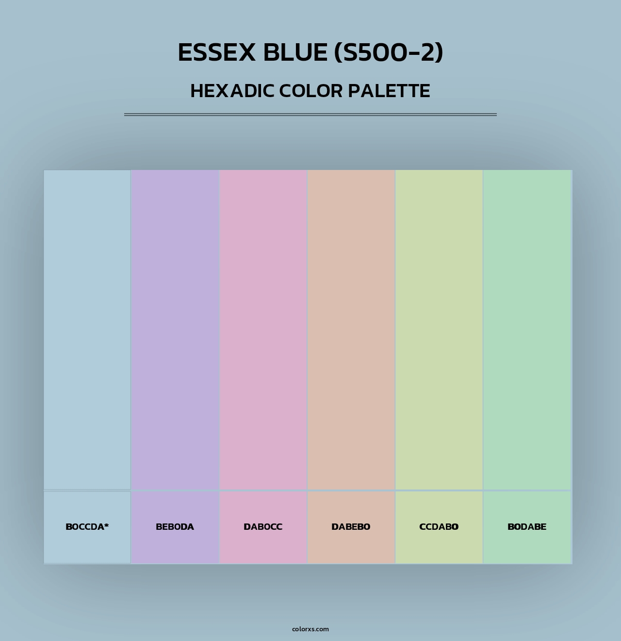 Essex Blue (S500-2) - Hexadic Color Palette