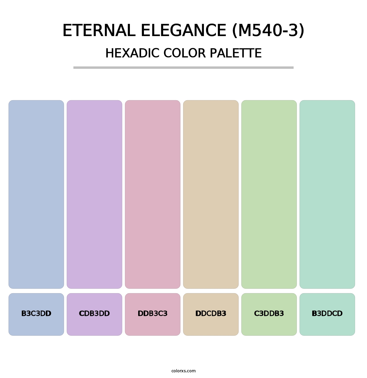 Eternal Elegance (M540-3) - Hexadic Color Palette